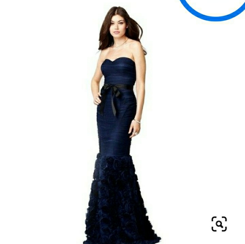 Js Collection Navy Mermaid gown
